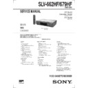 Sony SLV-662HF, SLV-679HF Service Manual