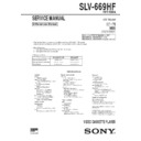 Sony SLV-669HF Service Manual