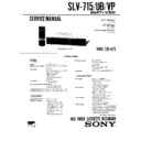 Sony SLV-715, SLV-715UB, SLV-715VP Service Manual