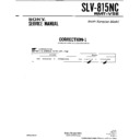 Sony SLV-815NC (serv.man2) Service Manual