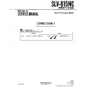 Sony SLV-815NC (serv.man3) Service Manual