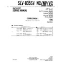 Sony SLV-835SV, SLV-835SVNC, SLV-835SVNP, SLV-835SVVC (serv.man2) Service Manual
