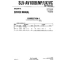 Sony SLV-AV100B, SLV-AV100NP, SLV-AV100UX, SLV-AV100VC (serv.man3) Service Manual