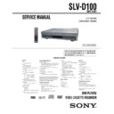 Sony SLV-D100 Service Manual