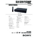 Sony SLV-D281P, SLV-D380P Service Manual