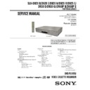 Sony SLV-D920B, SLV-D920E, SLV-D920N, SLV-D920R, SLV-D925E, SLV-D930D, SLV-D930GI, SLV-D960PB, SLV-D960PE Service Manual