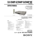 Sony SLV-D940PAZ, SLV-D940PEA, SLV-D940PME Service Manual