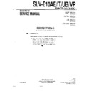Sony SLV-E10AE, SLV-E10IT, SLV-E10UB, SLV-E10VP Service Manual