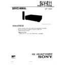 Sony SLV-E11 Service Manual