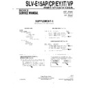 Sony SLV-E15AP, SLV-E15CP, SLV-E15EY, SLV-E15IT, SLV-E15VP (serv.man2) Service Manual
