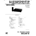 Sony SLV-E15AP, SLV-E15CP, SLV-E15EY, SLV-E15IT, SLV-E15VP Service Manual