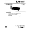 Sony SLV-E175UY Service Manual