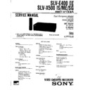 Sony SLV-E400EE, SLV-X500IS, SLV-X500ME, SLV-X500SG Service Manual