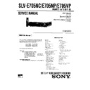 Sony SLV-E705NC, SLV-E705NP, SLV-E705VP Service Manual
