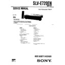 Sony SLV-E720EN Service Manual