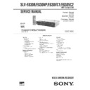 Sony SLV-E830B, SLV-E830NP, SLV-E830VC1, SLV-E830VC2 Service Manual