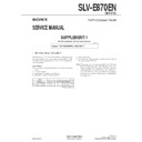 Sony SLV-E870EN (serv.man2) Service Manual