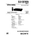 Sony SLV-E870EN Service Manual