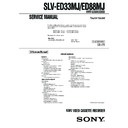 Sony SLV-ED33MJ, SLV-ED88MJ Service Manual