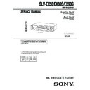 Sony SLV-EX50, SLV-EX80S, SLV-EX90S Service Manual