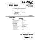 Sony SLV-GA45AV Service Manual