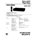 Sony SLV-K37 Service Manual