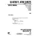 Sony SLV-KF280PL, SLV-KF290CH, SLV-KF290ME, SLV-KF290PS, SLV-KF290SV Service Manual