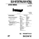 Sony SLV-KF297MJ, SLV-XA147MJ Service Manual