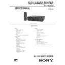 Sony SLV-L44AR, SLV-L66HFAR Service Manual