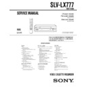 slv-lx777 service manual
