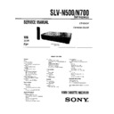 slv-n500, slv-n700 service manual
