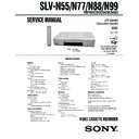 Sony SLV-N55, SLV-N77, SLV-N88, SLV-N99 Service Manual