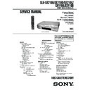 Sony SLV-SE210B, SLV-SE210D, SLV-SE210G, SLV-SX110A, SLV-SX110B Service Manual
