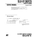 Sony SLV-X1302CS Service Manual