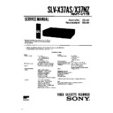 Sony SLV-X37AS, SLV-X37NZ Service Manual