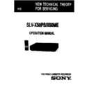 Sony SLV-X50ME, SLV-X50PS Service Manual
