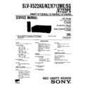 Sony SLV-X522AS, SLV-X522NZ, SLV-X712ME, SLV-X712SG, SLV-X722PS Service Manual