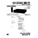 Sony SLV-X810AS, SLV-X810MN Service Manual
