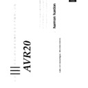 Harman Kardon AVR 20 (serv.man3) User Guide / Operation Manual