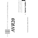 Harman Kardon AVR 20 (serv.man4) User Guide / Operation Manual