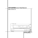Harman Kardon AVR 200 (serv.man2) User Guide / Operation Manual