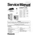 Panasonic CS-A24BB, CS-A28BB, CS-A34BB, CS-A43BB, CS-A50BB, CU-C24BB, CU-C28BB, CU-C34BB, CU-C43BB, CU-C50BB, CU-A24BB, CU-A28BB, CU-A34BB, CU-A43BB, CU-A50BB Service Manual