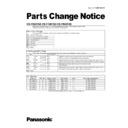 Panasonic CS-F34DTE5, CS-F43DTE5, CS-F50DTE5 Service Manual Parts change notice