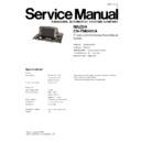Panasonic CN-TM0491A Service Manual