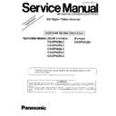 Panasonic CQ-DP20EUC, CQ-DP34EUC, CQ-DP36EUC, CQ-DP50EUC, CQ-DP55EUC, CQ-DP34LEN Service Manual Supplement