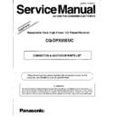 Panasonic CQ-DPX95EUC (serv.man3) Service Manual Supplement