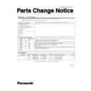 Panasonic CF-19C, CF-19D, CF-19E (serv.man2) Service Manual Parts change notice