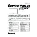 Panasonic TH-103PF12E Service Manual