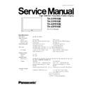 Panasonic TH-37PR10B, TH-37PR10E, TH-42PR10B, TH-42PR10E Service Manual