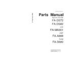 fa-ds72, fa-ds82, fa-ma301, fa-a888, fa-s680 other service manuals